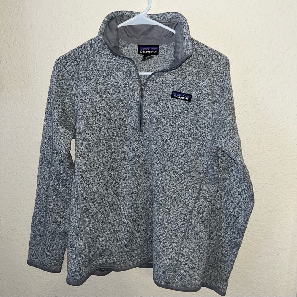 Patagonia Grey Women’s Better Sweater 1/4 Zip Size Small
